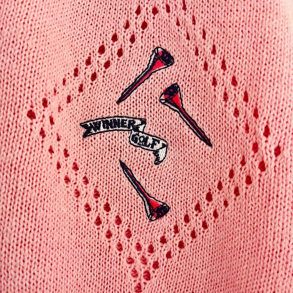 1980s Vintage Golf Embroidered Sweater Vest - Picture 6 of 7